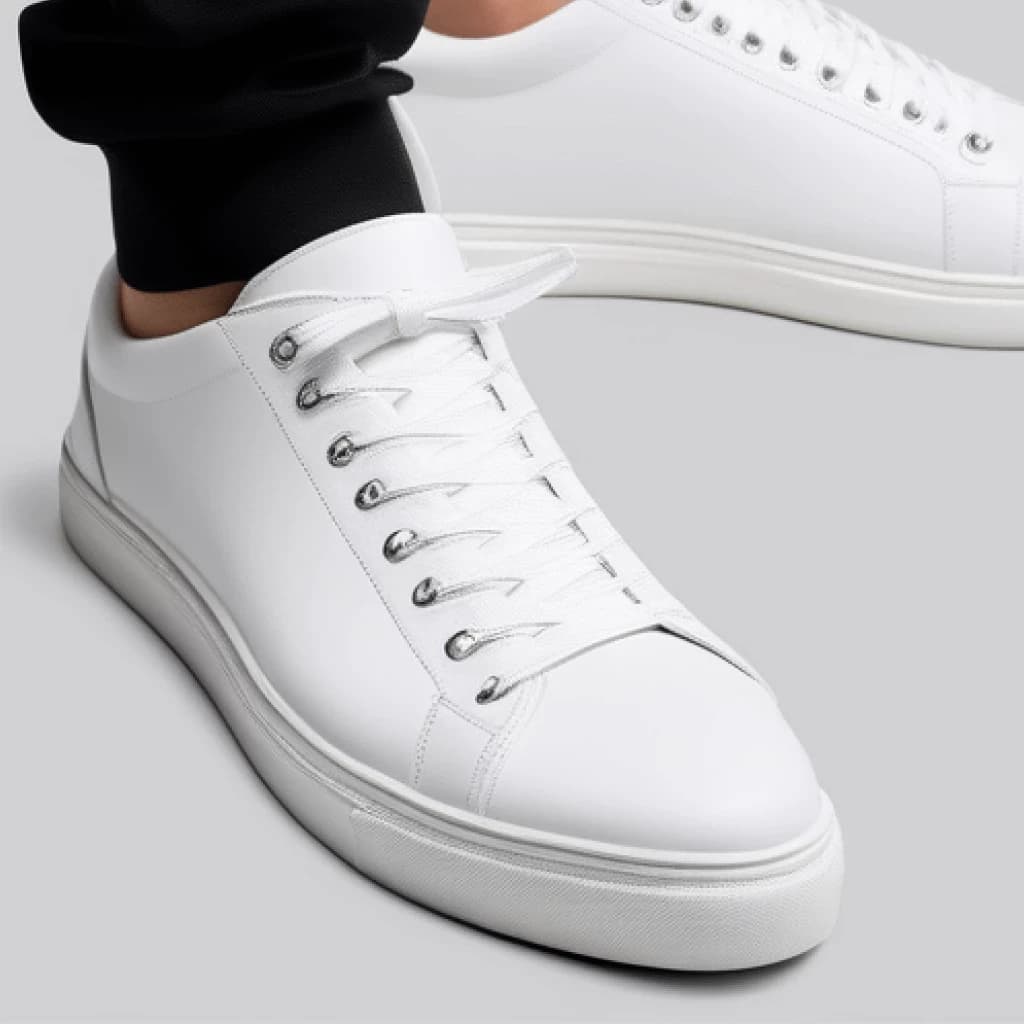 PureStride Men's Classic White Sneakers